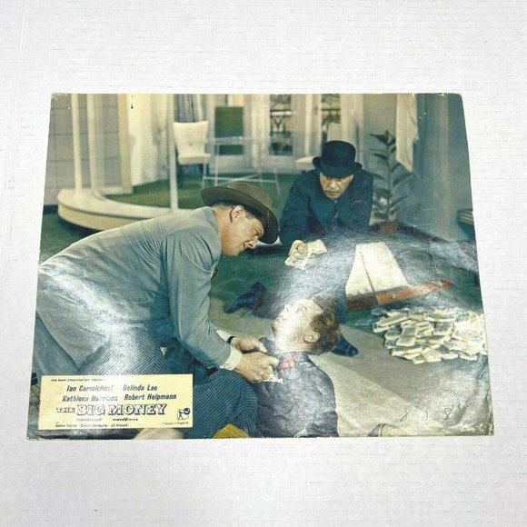 Set of 8 The Big Money 1956 Lobby Card Movie‎ Poster Belinda Lee British Comedy - Picture 6 of 10